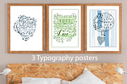 3 typography posters, an Education Illustration by Olillia (Thumbnail 1 of 13)