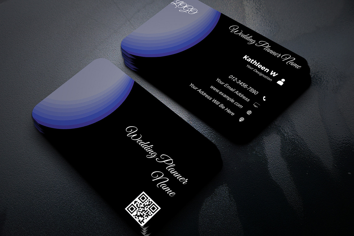 Creative Wedding Agency Card PSD