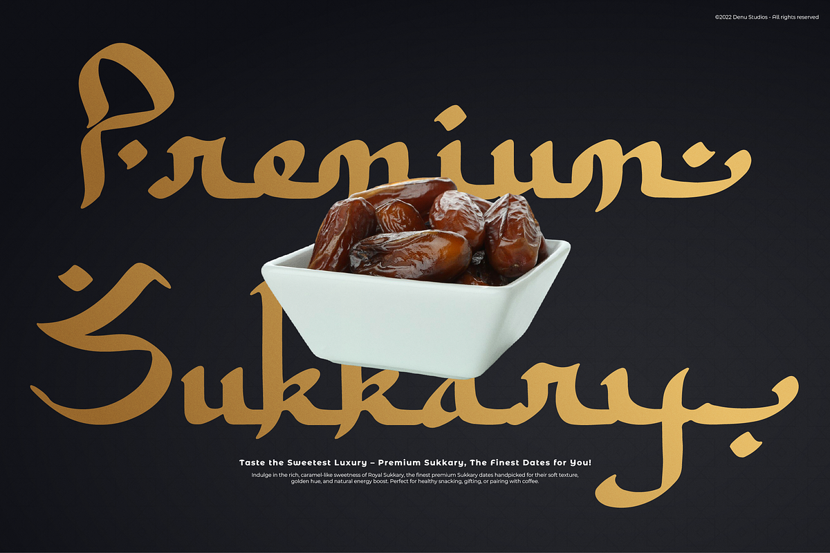 Asttahiam | Islamic Style Font, a Script Font by Denustudios (Photo 2 of 12)