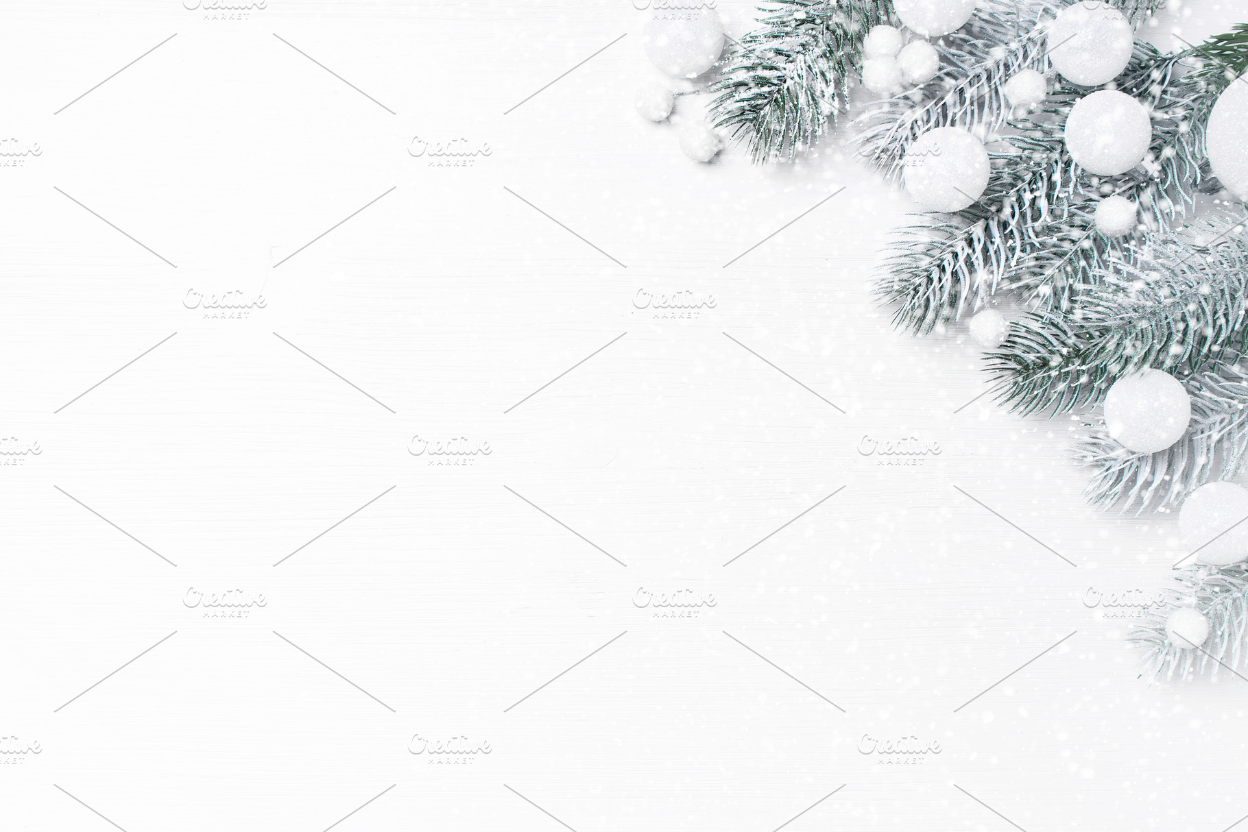 White festive christmas background stock photo containing christmas and white, a Holiday Photo by AlinaKho