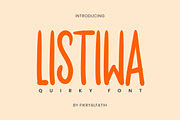 Listiwa - Quirky Font, a Handwritten Font by Fikry Alfatih (Thumbnail 1 of 6)