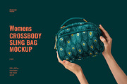 Women’s Crossbody Sling Bag Mockup, a Product Mockup by Designertale (Thumbnail 1 of 6)