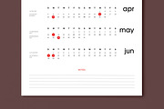 2026 Minimal Wall Calendar Template, a Stationery Template by MightyDesign (Thumbnail 3 of 8)