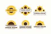 Sunflower Logo Templates & Cliparts, an Object Graphic by P.F. Creative Lab (Thumbnail 2 of 7)