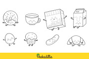 Breakfast Menu Food Digital Stamp, a Decorative Illustration by Peekadillie Art (Thumbnail 3 of 3)