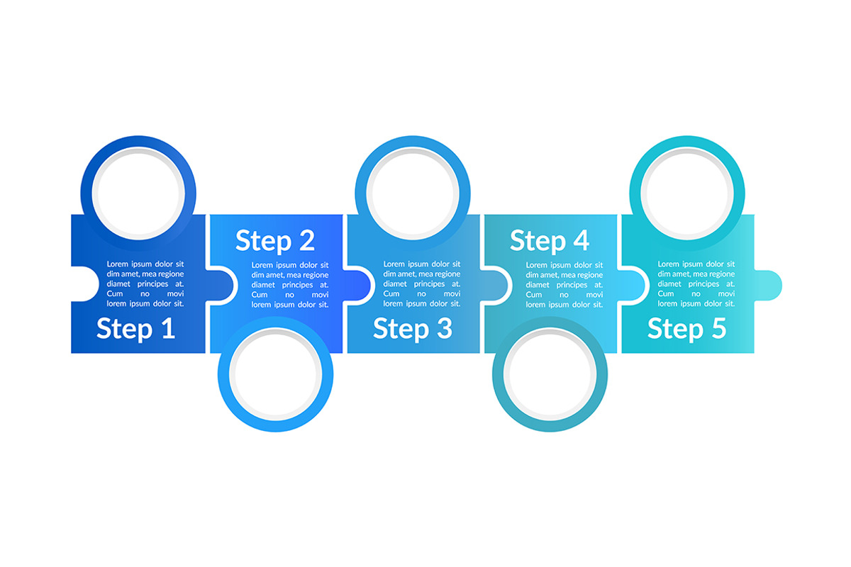 Blue informational infographic, a Templates & Theme by IMG Visuals