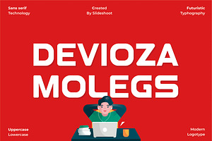 Davioza Molegs || Modern Sans Serif, a Sans Serif Font by Idea Studio
