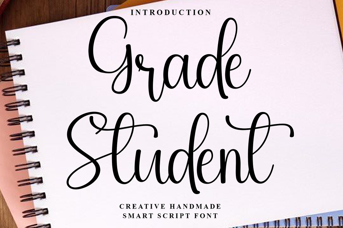 Grade Student, a Handwritten Font by InermediaSTUDIO (Photo 1 of 8)