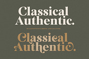 Classical Authentic Font, a Serif Font by senzana (Thumbnail 1 of 15)
