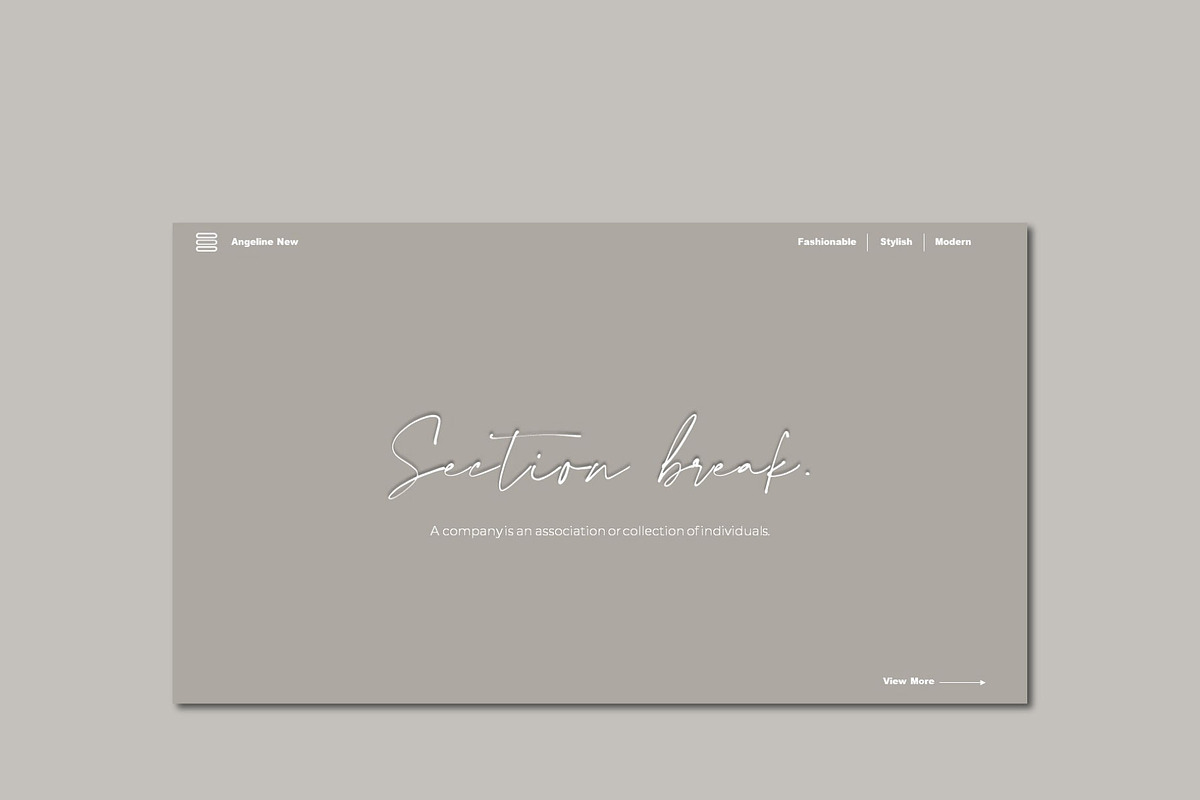 Angeline Keynote Template, a Presentation Template by Barland Design (Photo 6 of 9)