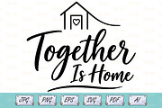 Together Is Home House Line Art, an Object Illustration by Ghagra (Thumbnail 1 of 6)