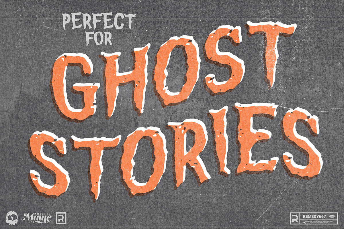 House of Evil - Vintage Horror Font, a Sans Serif Font by Remedy667 (Photo 3 of 6)