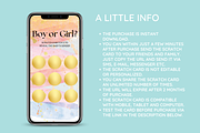 Boy Gender Reveal Scratch Card, an Email Template by SunshineStudioBoutique (Thumbnail 4 of 8)