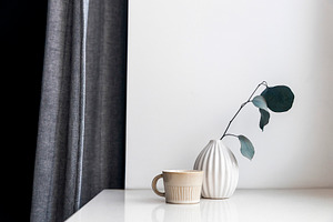 Scandinavian minimalist interior sti, an Abstract Photo by Imaginarium