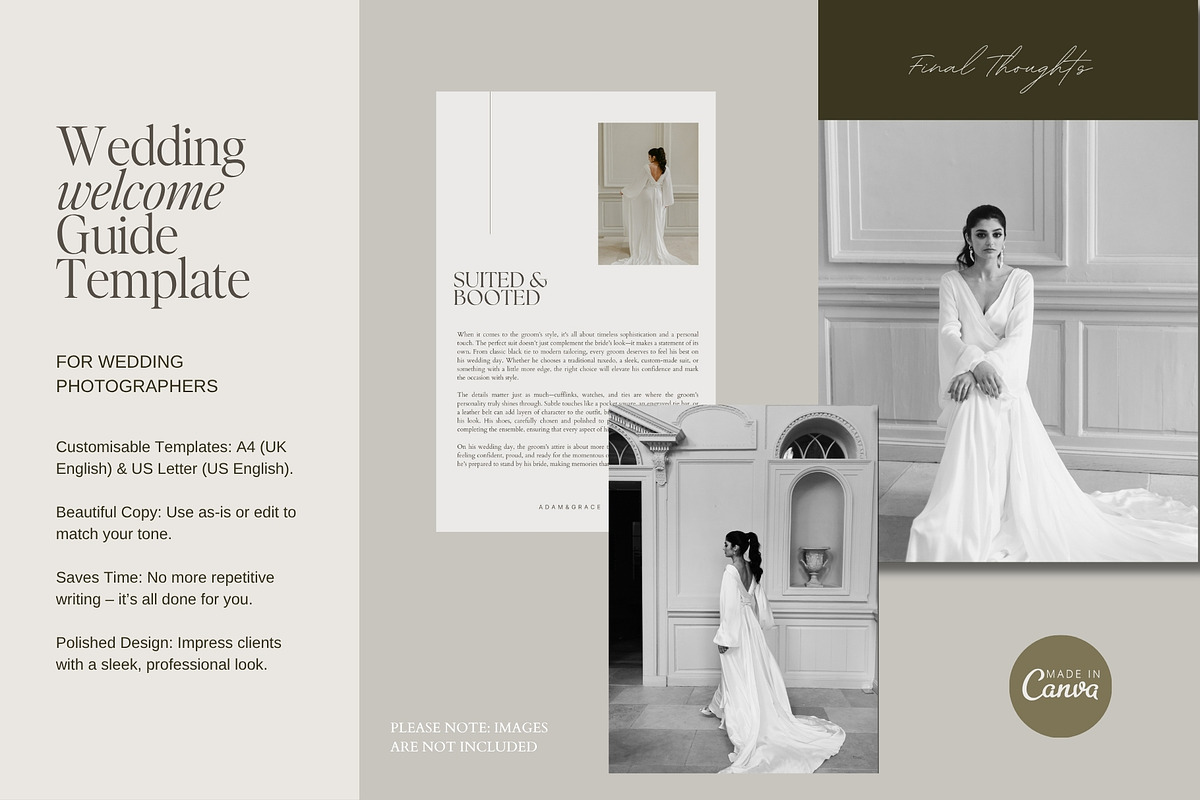 Wedding Photographer Welcome Guide, a Presentation Template by Adam and Grace (Photo 1 of 25)