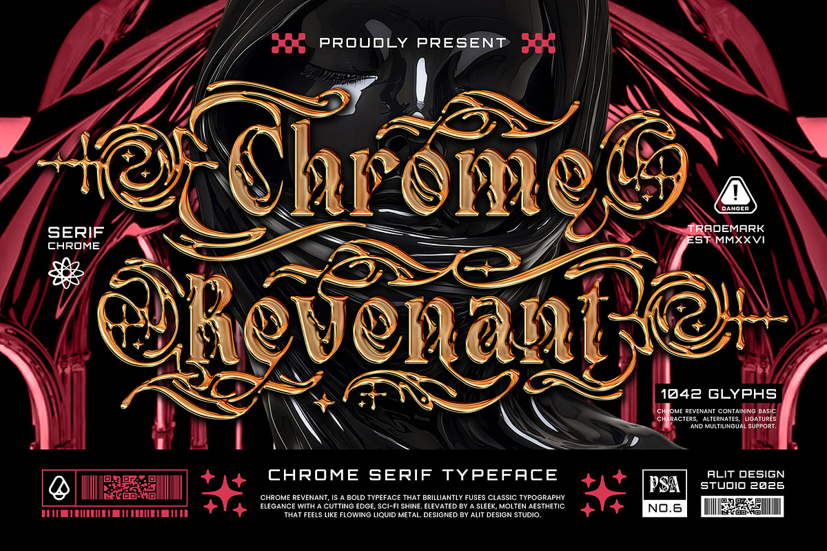 Chrome Revenant Typeface, a Serif Font by alit design (Photo 16 of 17)