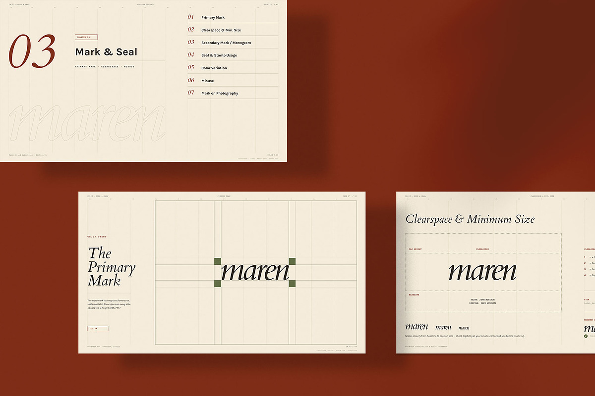 MAREN/ Brand Guidelines Template, a Presentation Template by Leleka.Store (Photo 14 of 23)