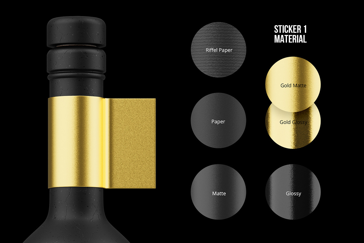 Ceramic Wine Bottle Mockup PRO, a Packaging Mockup by easymock (Photo 6 of 22)