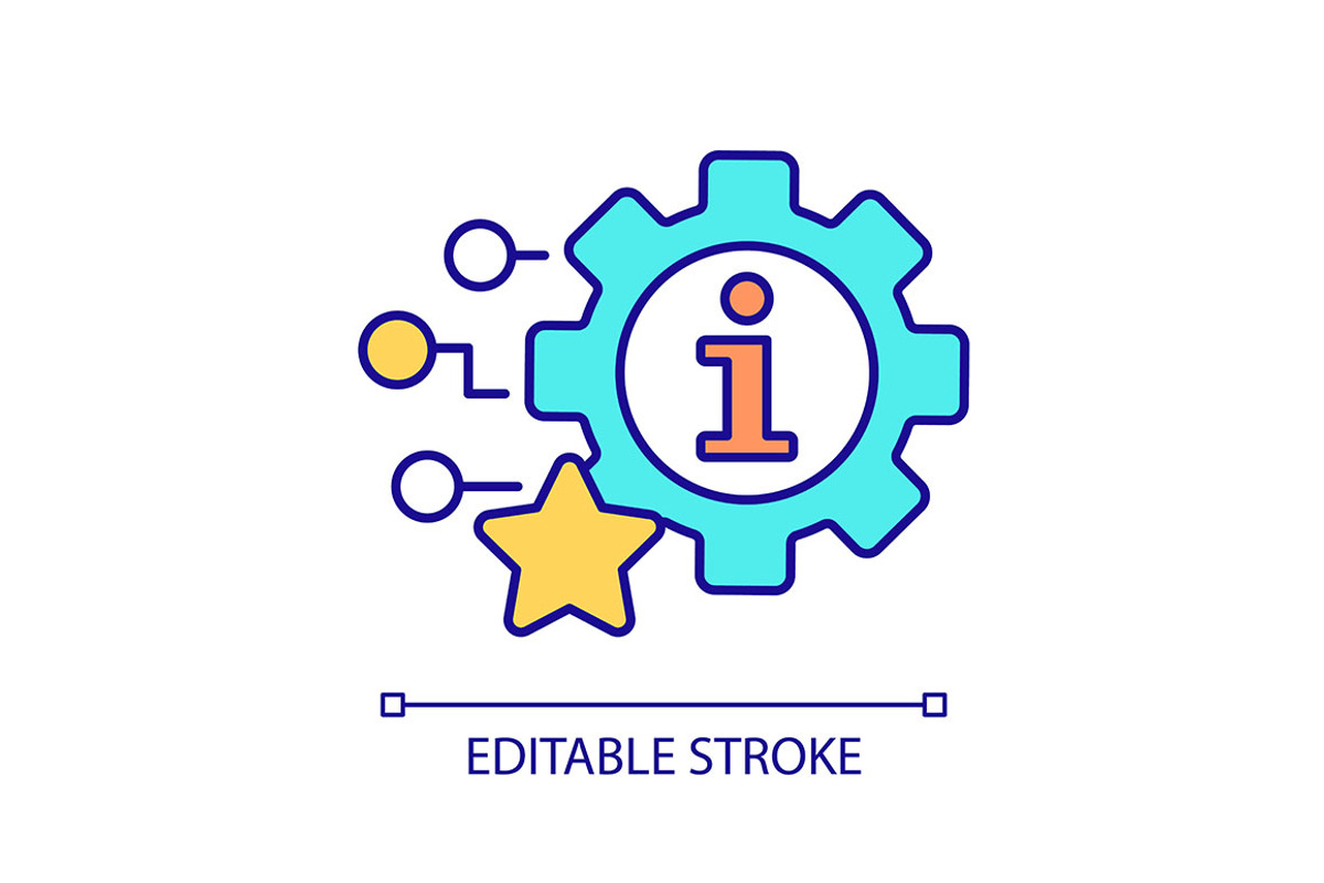 Information technology setup RGB, an Outline Icon by IMG Visuals