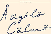 CS Bonjour Pixel, a Script Font by Craft Supply Co. (Thumbnail 5 of 8)