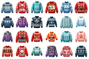 Christmas sweater png bundle, an Illustration by SinaCreation (Thumbnail 2 of 7)