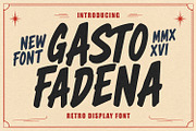 Gasto Fadena Bold Vintage Retro Font, a Handwritten Font by Maulana Creative (Thumbnail 1 of 7)