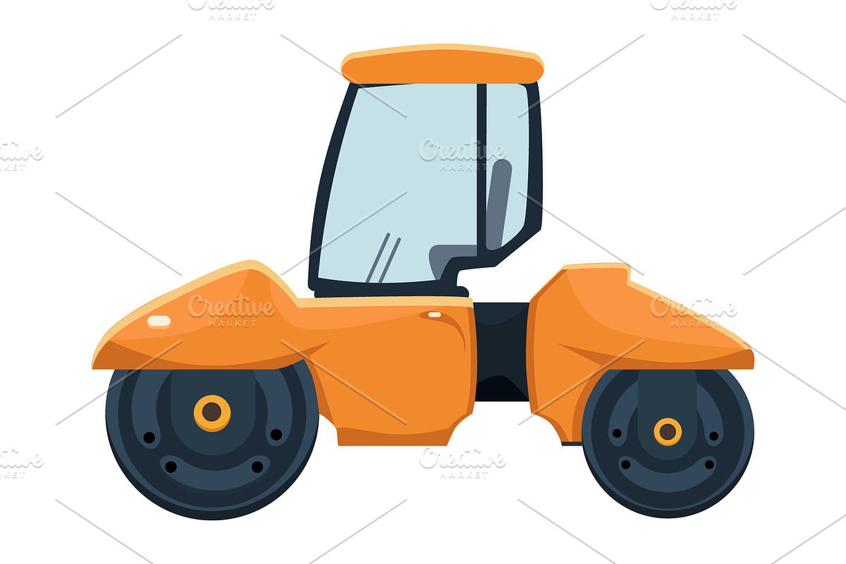 Construction vehicles set, a Transportation Illustration by Yayasya (Photo 2 of 3)