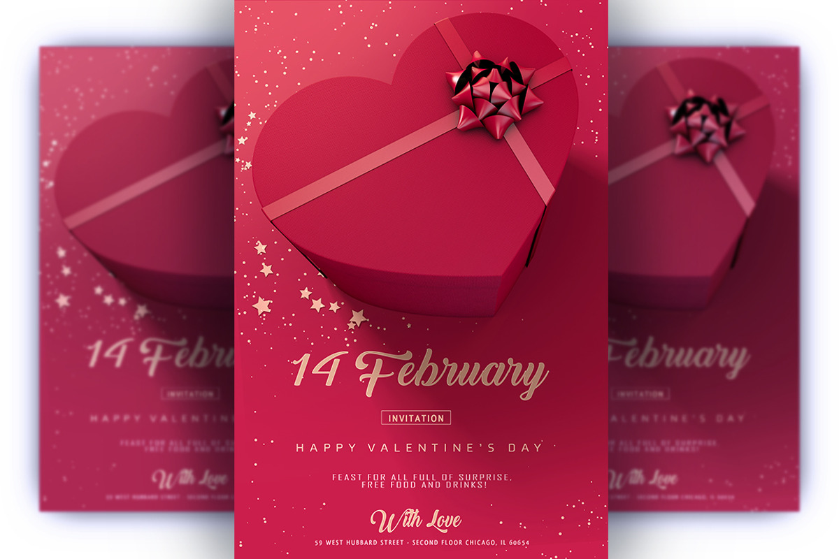 Valentine's Day Flyer, a Flyer Template by graystudio (Photo 2 of 3)