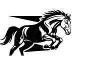 Black Horse Silhouette Bundle, an Illustration by jahid234 (Thumbnail 21 of 31)