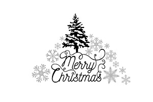 Merry Christmas Text , Merry, an Object Illustration by Nenahliadava Design