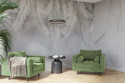 Wallpaper mockup Luxury living room, a Household Mockup by Hunny Badger (Thumbnail 1 of 7)