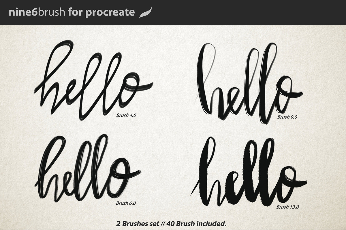 Nine6brush V.1 Procreate, a Brush Add-On by D&K Project (Photo 7 of 18)