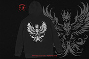 10 Bundle Dark Art Phoenix Flaming, an Illustration by Morspective (Thumbnail 4 of 7)