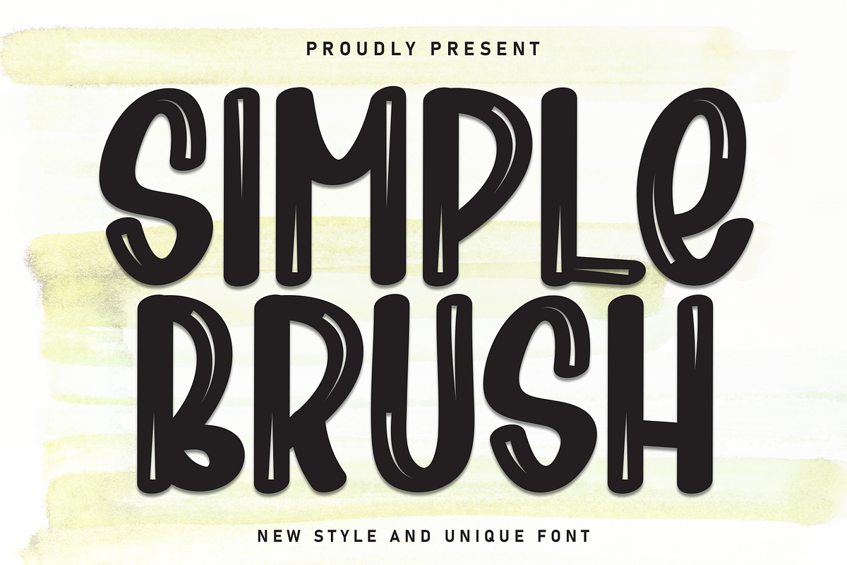 Simple Brush | Script Font, a Script Font by Scratchones (Photo 1 of 8)