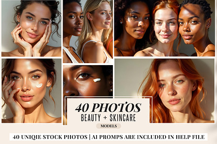 40 Skincare + Beauty Models Photos, a Beauty & Fashion Photo by PixelsDesign