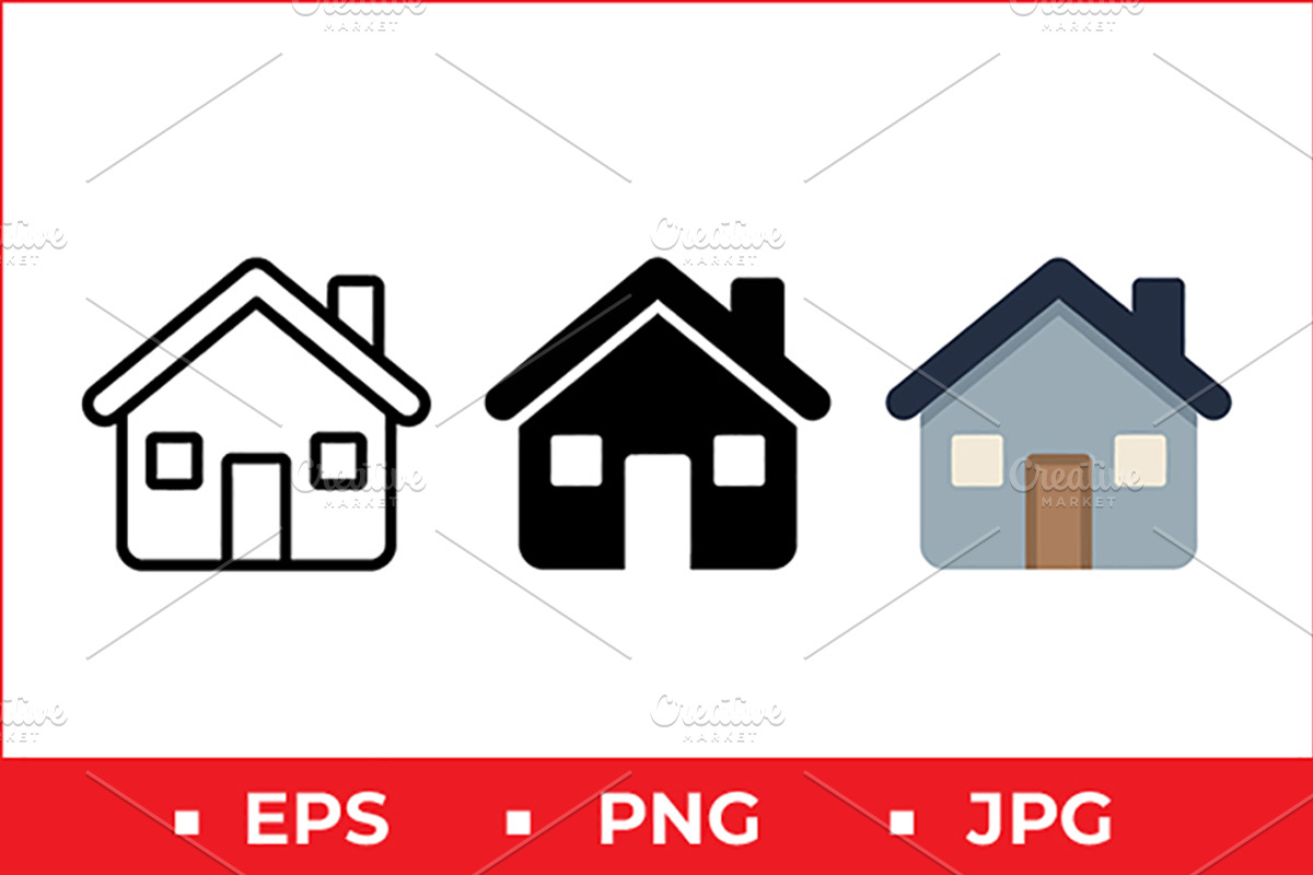 Stylized House Vector Icon Graphic, a Solid Icon by Artonix (Photo 1 of 2)