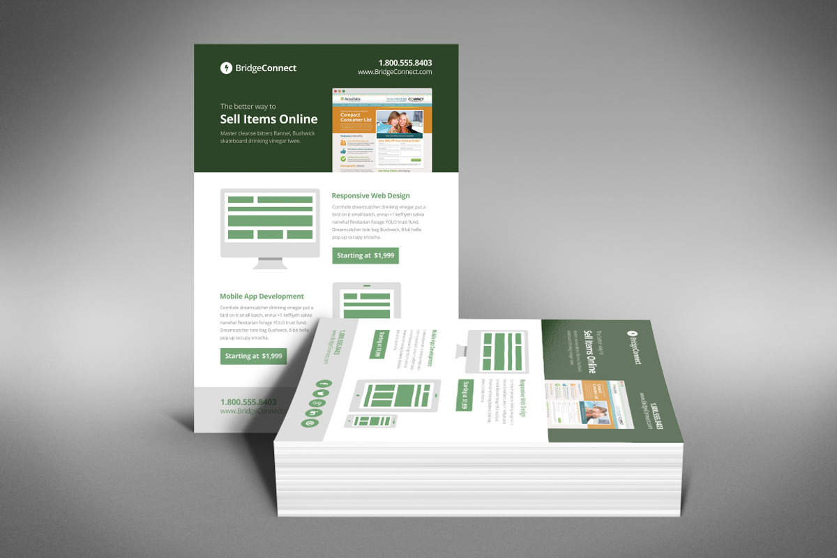 Flat Design Minimalist Flyers, a Flyer Template by Creativenauts (Photo 4 of 4)