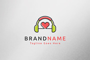Music Love Logo Template, a Branding & Logo Template by C_Monica (Thumbnail 1 of 3)