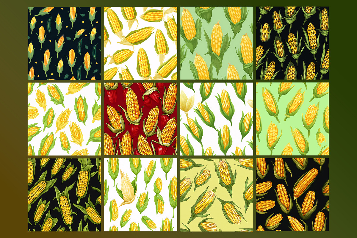 Sweet Corn Seamless Pattern, a Pattern Graphic by Forhadx5 (Photo 6 of 8)