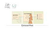 Candle Business Instagram Templates, a Social Media Template by Little Creative Scribbles (Thumbnail 3 of 5)