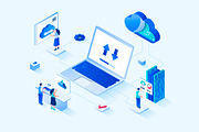 Isometric Web Illustrations, a Templates & Theme by alexdndz (Thumbnail 8 of 31)