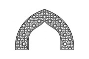 Islamic Arch Window Vector Bundle, an Illustration by yasushie (Thumbnail 7 of 51)