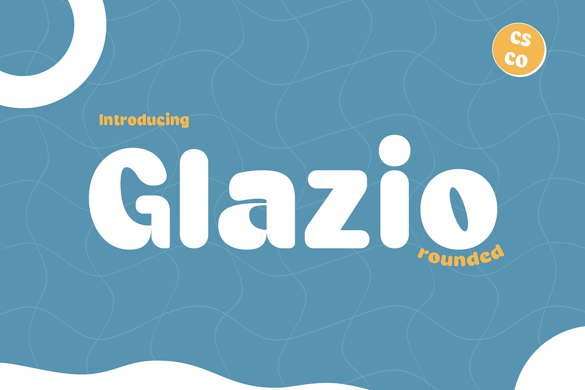 Glazio Rounded, a Sans Serif Font by Craft Supply Co. (Photo 1 of 8)