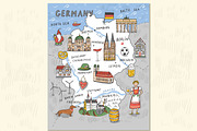 Germany Map, an Education Illustration by GooseFrol (Thumbnail 1 of 7)