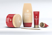Cosmetic Set Mock-Up, an Advertising Mockup by Se٧enStudio (Thumbnail 5 of 6)