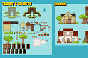 Platformer Game Tile Set 14, an Illustration by pzUH (Thumbnail 3 of 4)