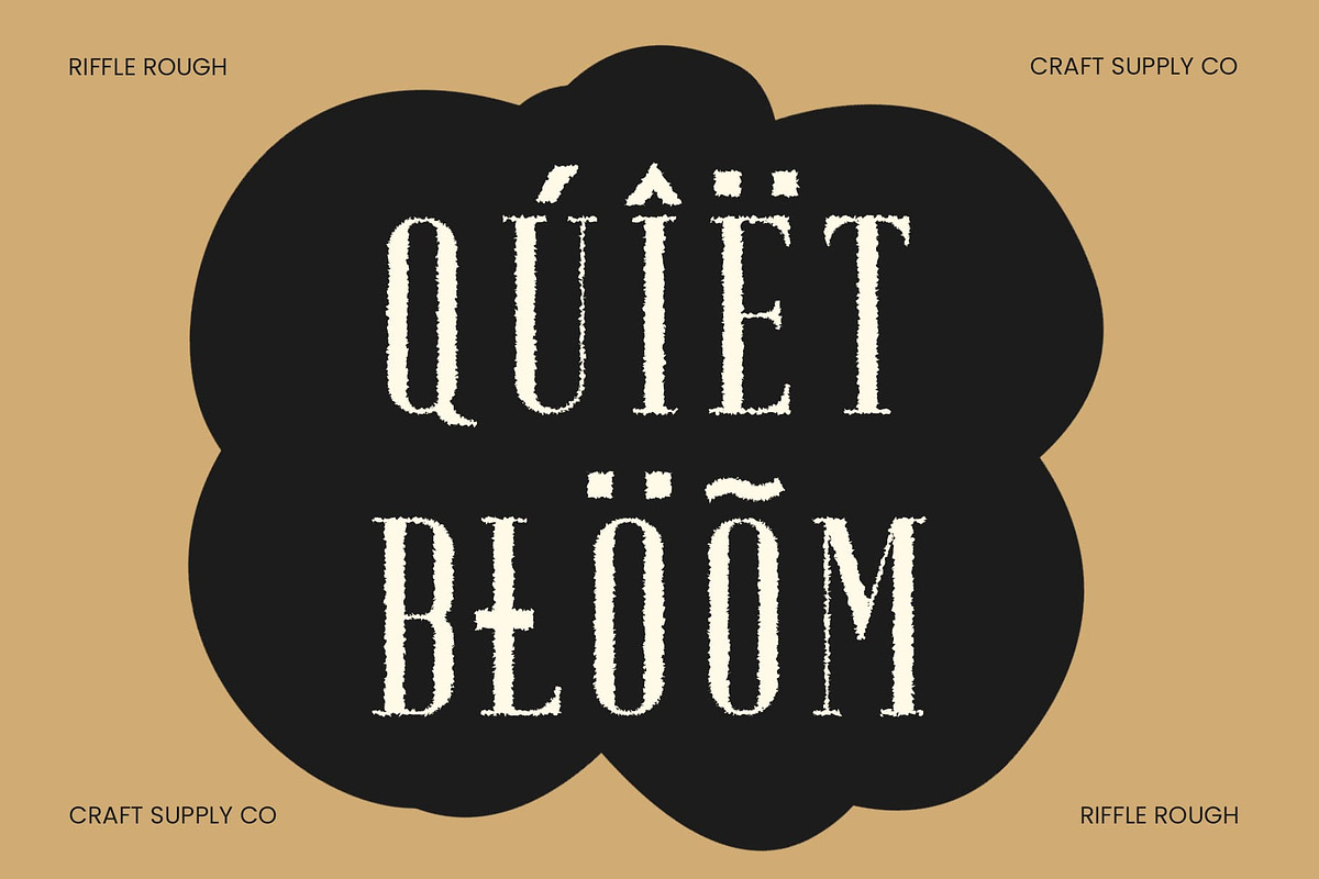 Riffle Rough, a Serif Font by Craft Supply Co. (Photo 5 of 8)