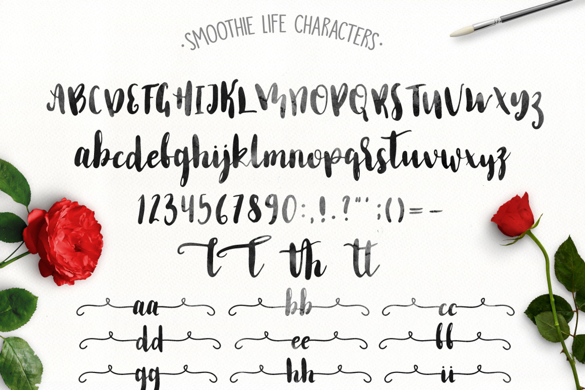 Smoothie Life [Font Duo], a Script Font by Julia Dreams (Photo 6 of 6)