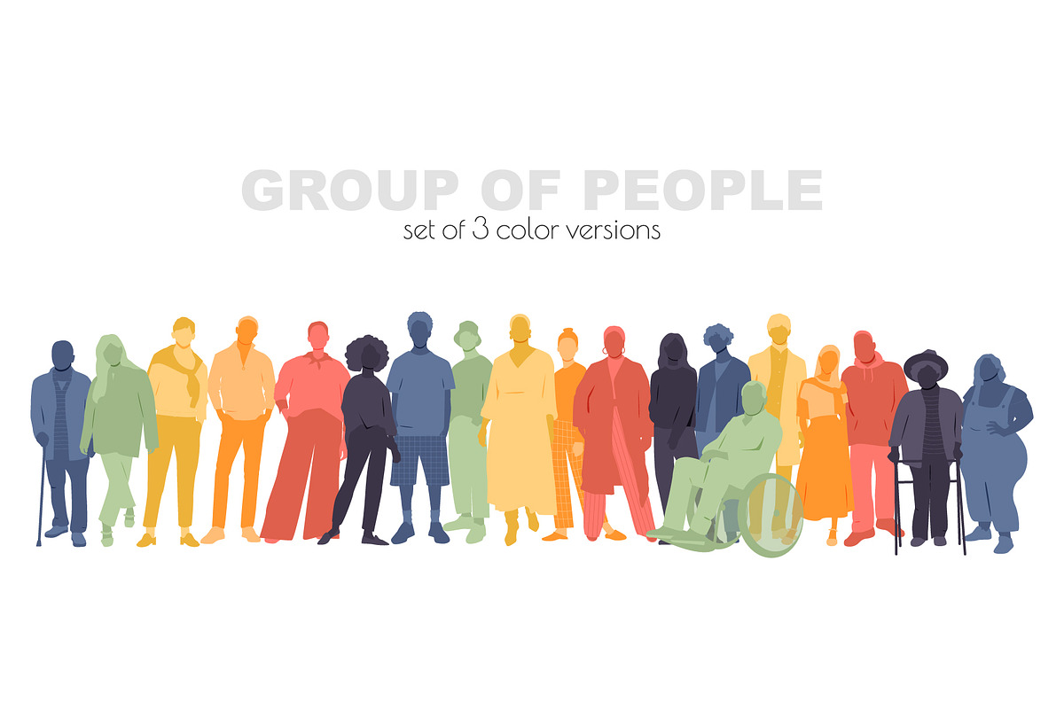 Group of people set. Diversity, a Person Illustration by Stafeeva (Photo 1 of 4)
