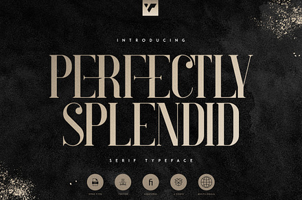 Perfectly Splendid Typeface - 5 font, a Serif Font by VP Fonts